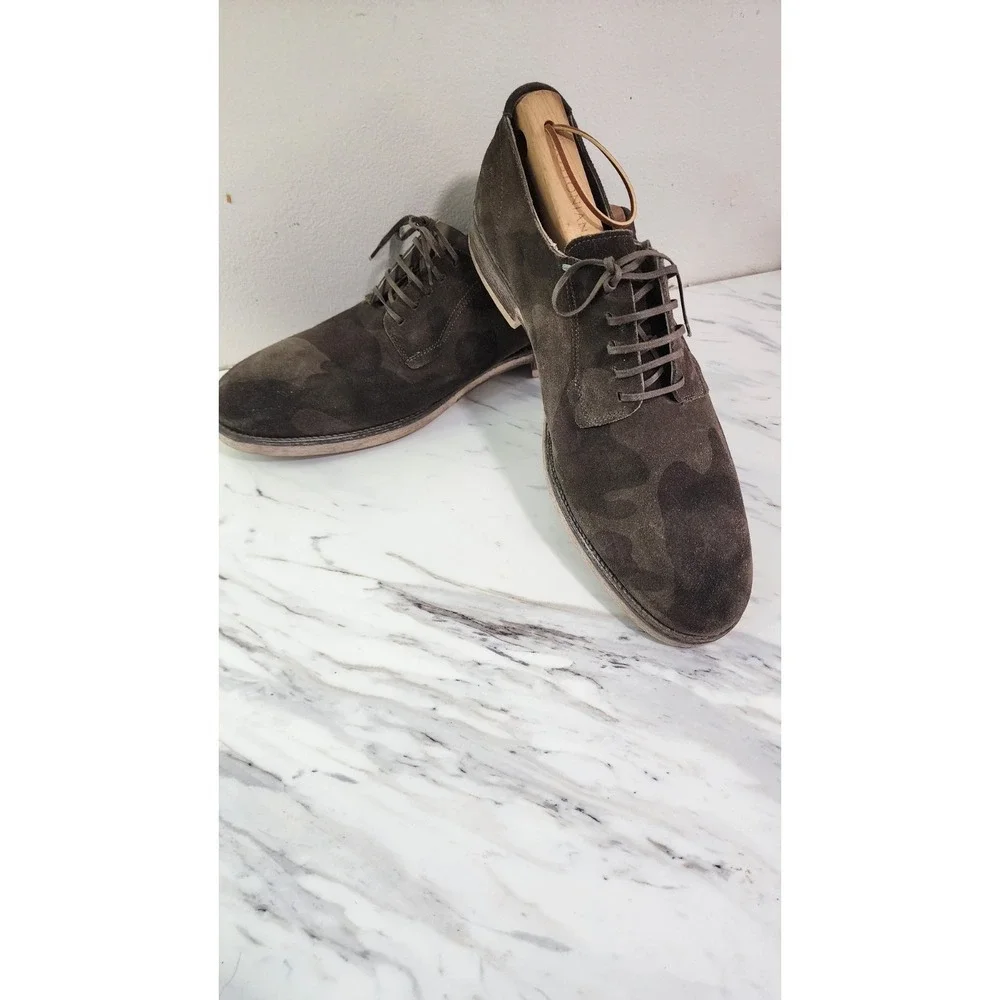 DIESEL‎ Shoes Iridium Olive Camo A15 Dress Shoes Size 11 Suede